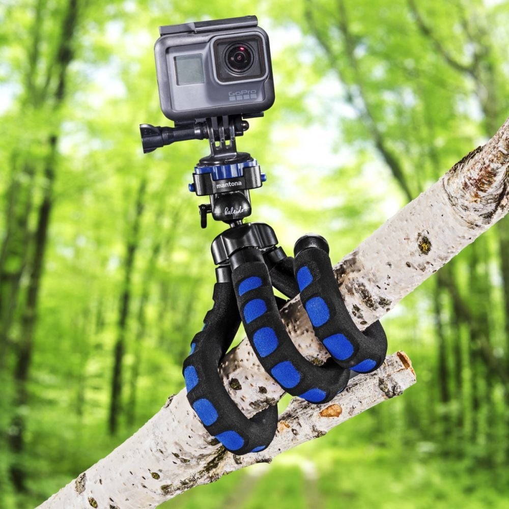 Tripod Mantona Kaleido Flex 21399, fleksibël, kompakt, i zi