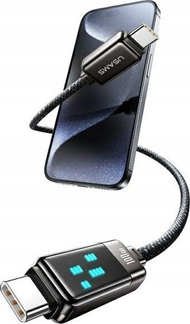 Kabllo USB C në USB C Usams Meteor SJ744USB0, 1.2m, 100W, gri