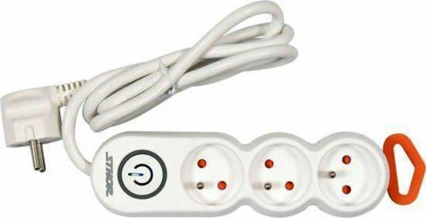 Shirit elektrik Sthor T72352, 3 priza, 5 m, i bardhë
