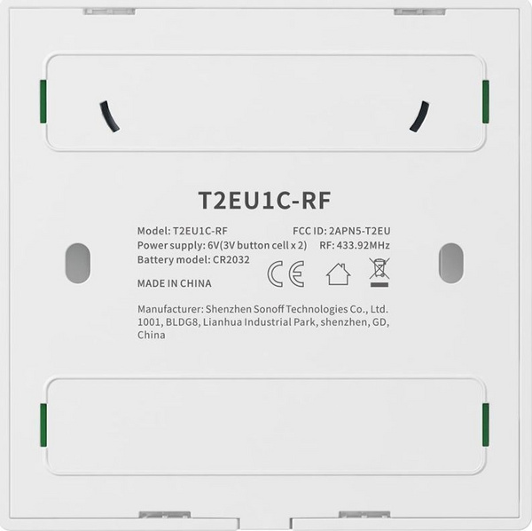 Ndërprerës Sonoff T2EU3C-RF wireless 433MH (3-kanale)
