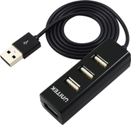 HUB USB Unitek Y-2140, 4xUSB 2.0 mini, e zezë
