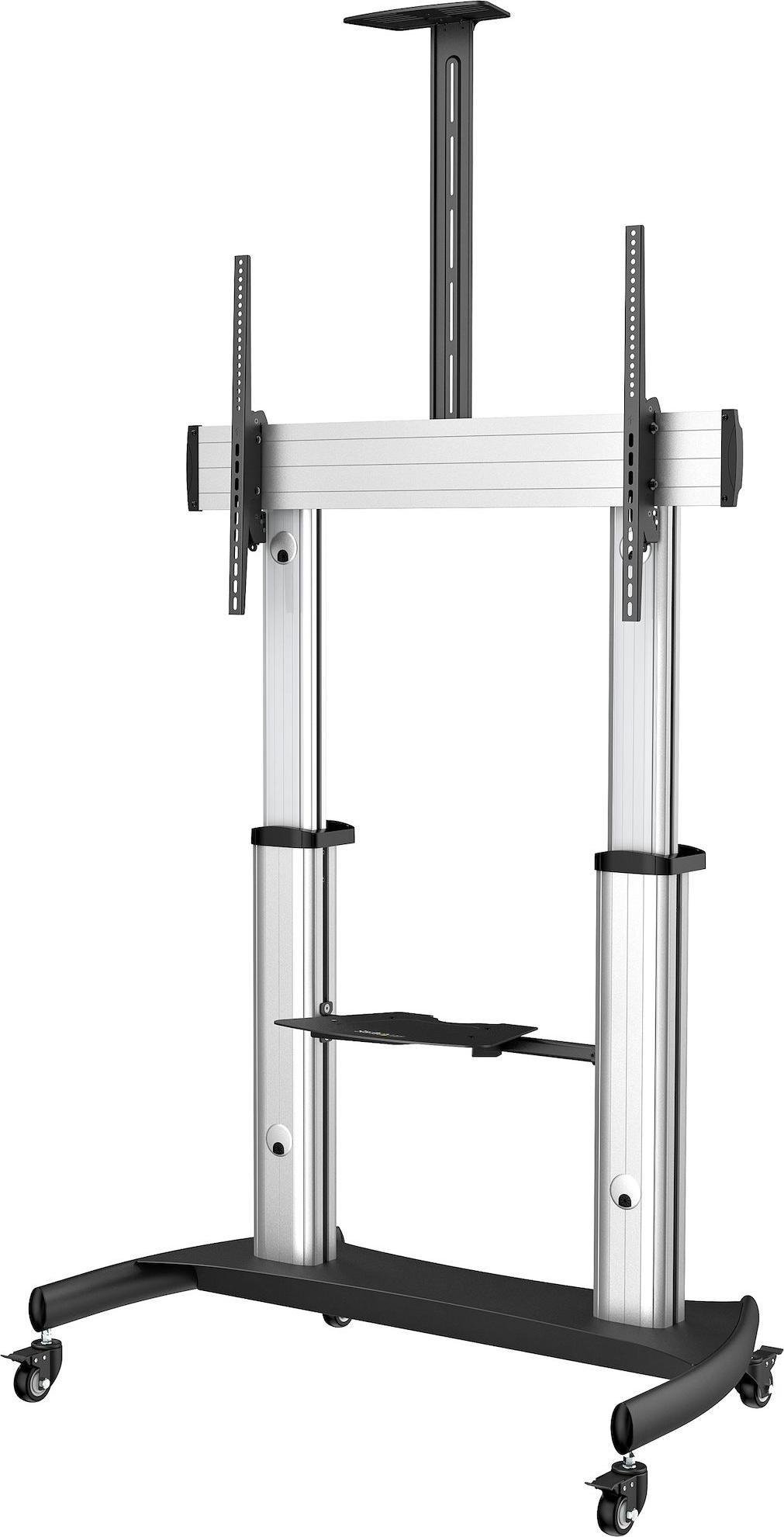 Stendë lëvizëse TV StarTech.com Mobile TV Stand, për 60-100", rregullim lartësie, e zezë