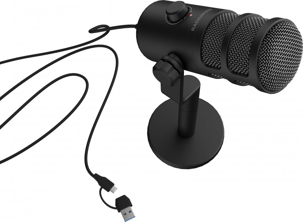 Mikrofon dinamik Genesis Radium 350D NGM-2168, USB C, 24 bit, i zi