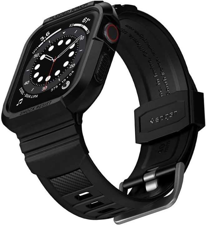 Rrip Spigen Rugged Armor Pro për Apple Watch 6 / SE / 5/4 40 mm, i zi