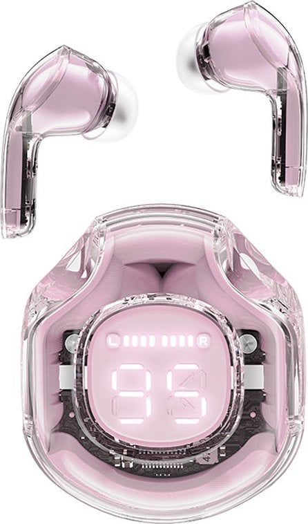 Kufje wireless ACEFAST T8, TWS Bluetooth, reduktim zhurme, Lotus Pink