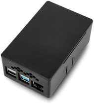 Kuti HighPi Pro për Raspberry Pi 4, Universal Port, plastike e zezë