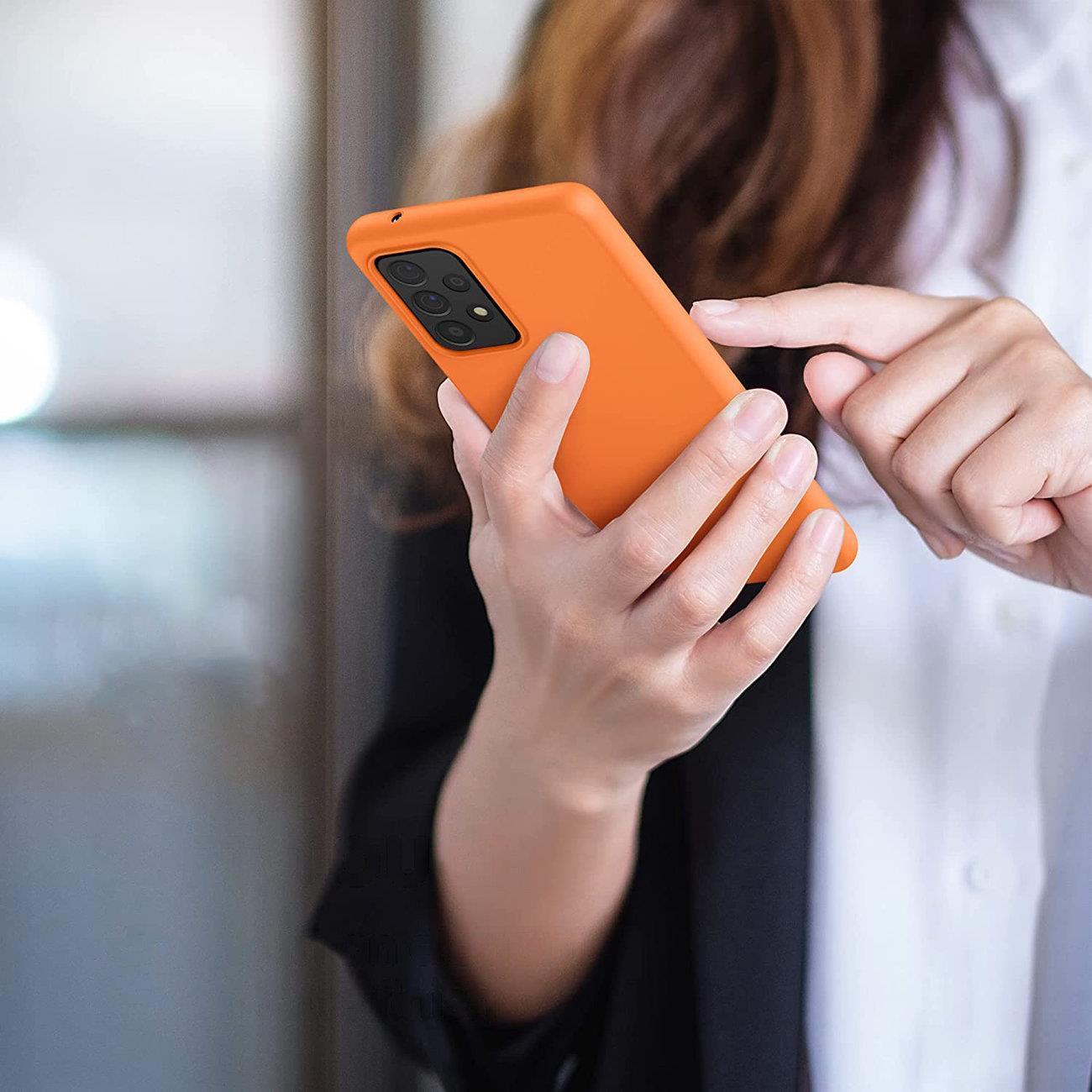 Mbrojtëse silikoni Hurtel për Samsung Galaxy A03s, fleksibile, rozë