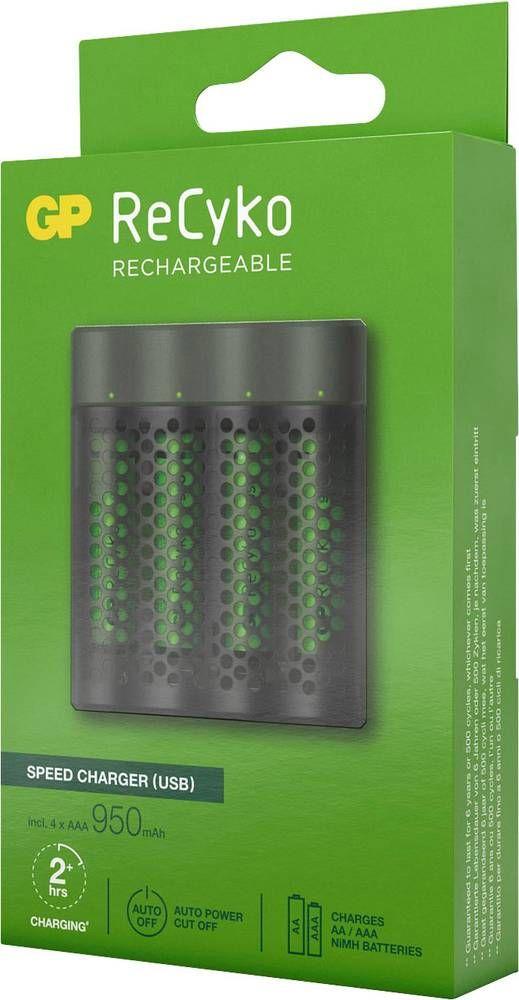 Bateri rikarikuese GP Batteries M451/100AAAHCE-2WB4, AAA, 950mAh, jeshile