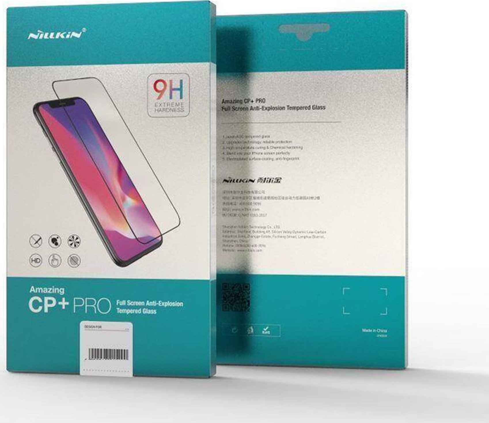 Set mbrojtës për ekran dhe kamerë, xham i temperuar 0.3mm, 2.5D, transparent