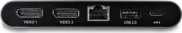 Dock USB C StarTech, Dual DisplayPort 4K, Power Delivery 100W, gri