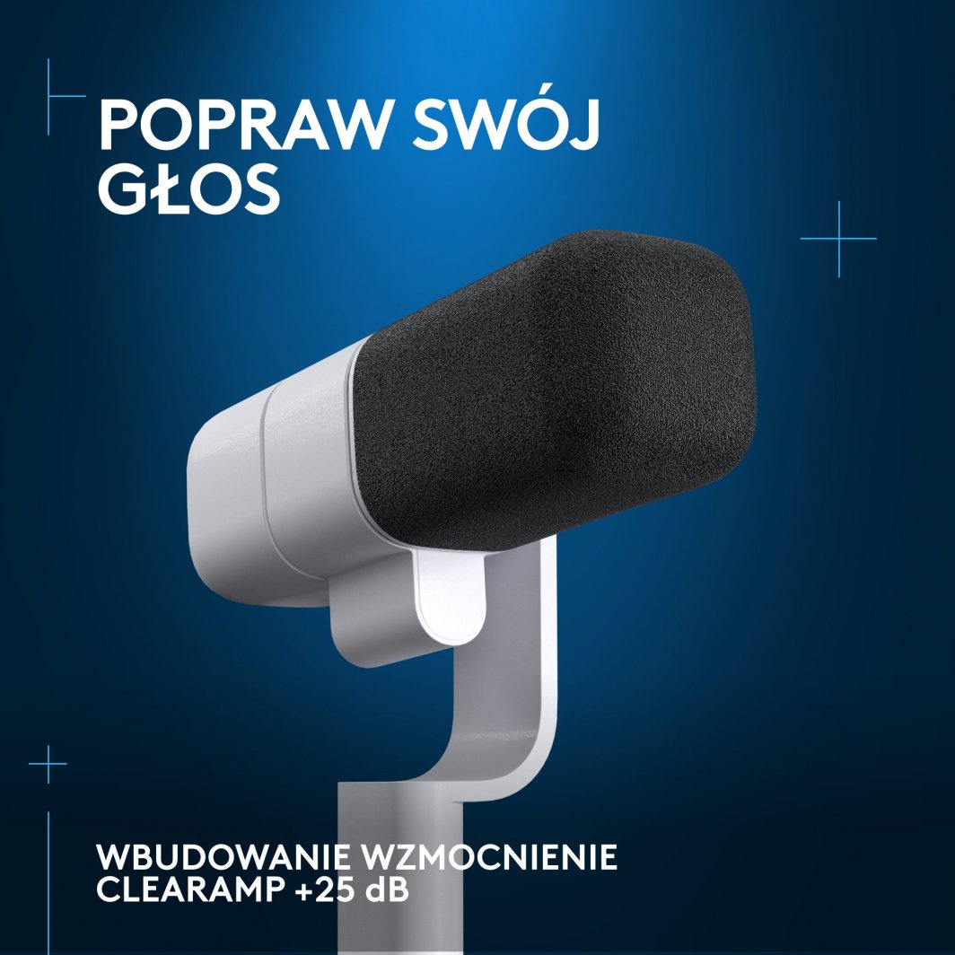 Mikrofon Logitech G Yeti Studio (988-000566), i bardhë
