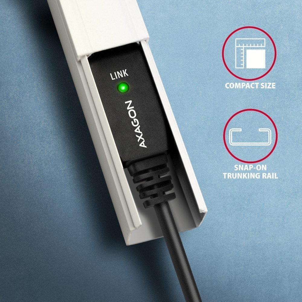 Kabllo USB Axagon ADR-215B, USB-A në USB-B, 15 m, e zezë