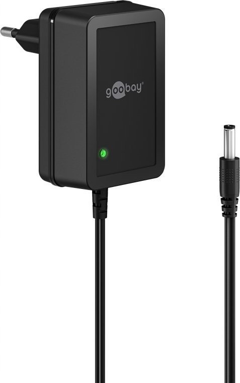 Универзален адаптер за напојување 18W, 12V 1.5A, конектор 5.5x2.5mm, црн
