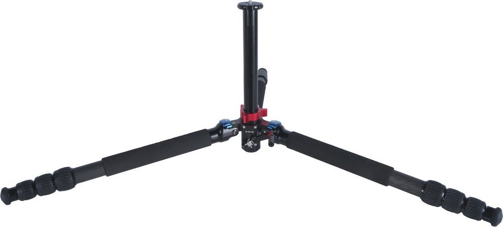 Tripod fotografik SIRUI R4214E, fibra karboni, kolonë qendrore me ingranazh, i zi