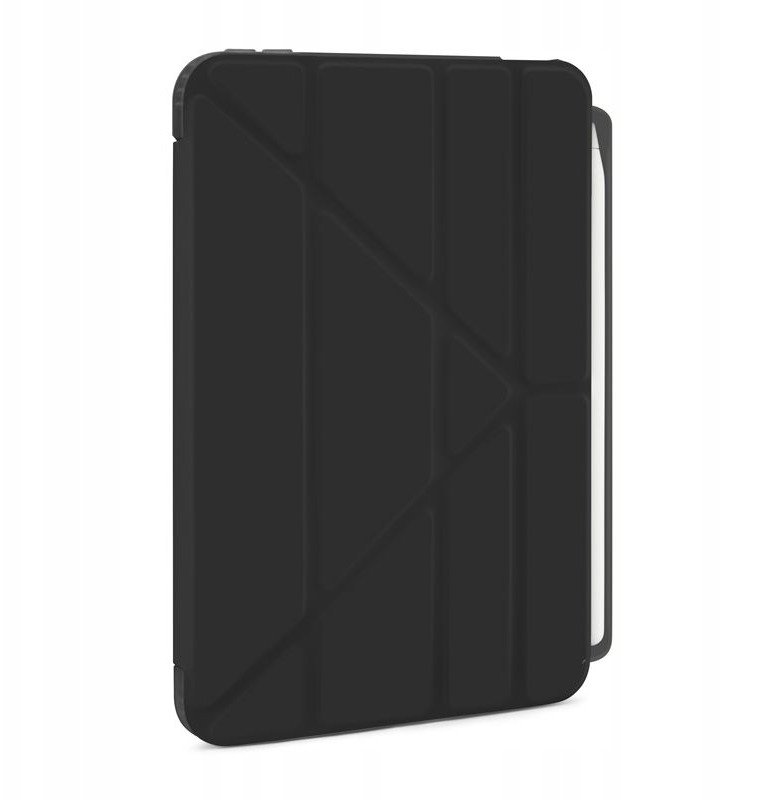 Mbulesë tabletë Pipetto Origami No3 Pencil Case, për iPad mini 2024 2021, me mbajtëse, e zezë