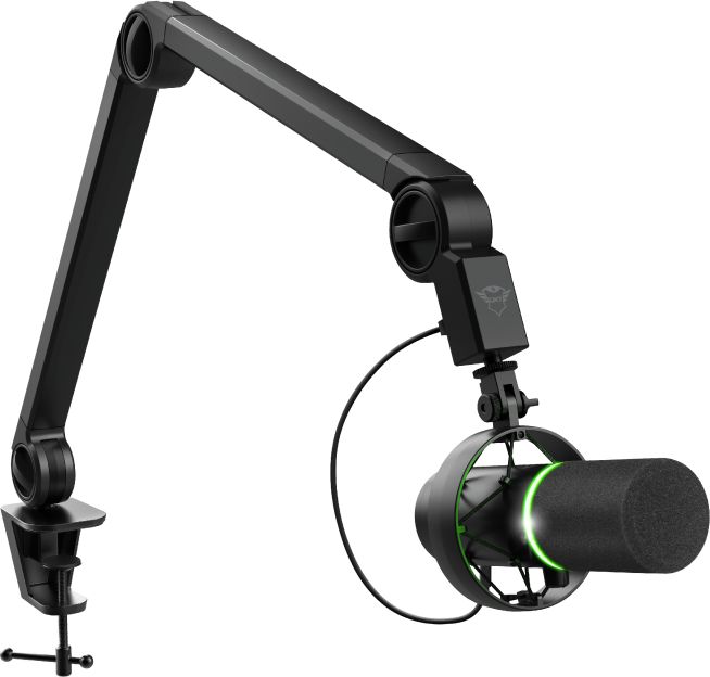 Mikrofon Trust GXT 255+ ONYX, USB, me krah tavoline, i zi