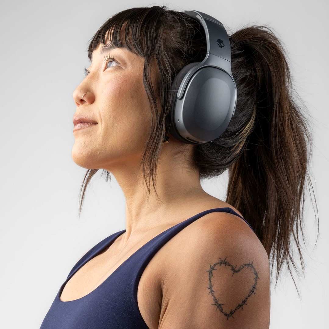 Kufje mbi veshë Skullcandy Crusher 540 Active, wireless, rezistente ndaj ujit, ngjyra qymyr