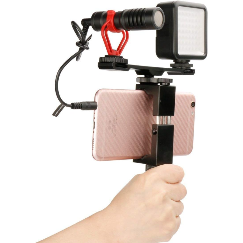 Cold Shoe Extension Bracket With 1/4" Thread Holes