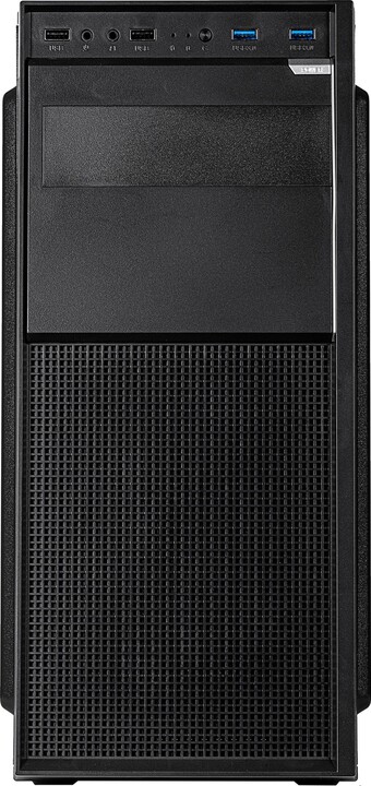 Kasë INTER-TECH A-301 Quad Midi Tower, e zezë