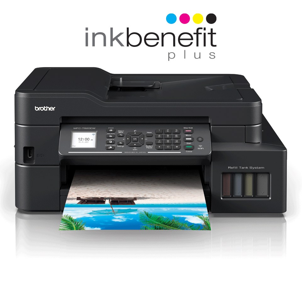 Printer multifunksional Brother MFC-T920DW, A4, 6000x1200 DPI, 30 ppm, Wi-Fi, i zi