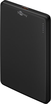 Power bankë goobay Magnetic Wireless, 5000mAh, 20W PD, e zezë