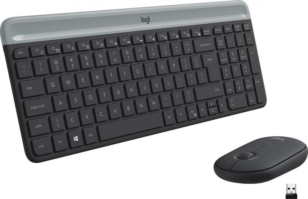 Tastierë me maus Logitech MK470 Slim (920-009204), e hirtë 