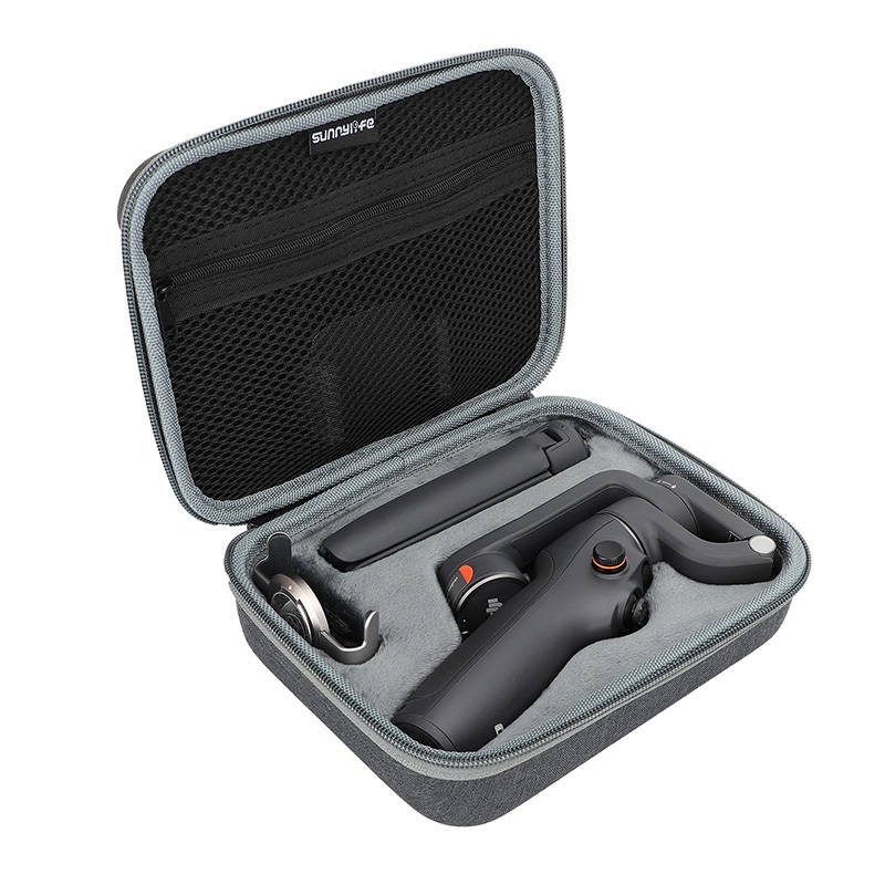 Çantë mbrojtëse Sunnylife për DJI Osmo Mobile 6, rezistente ndaj goditjeve, me zinxhir, gri e errët