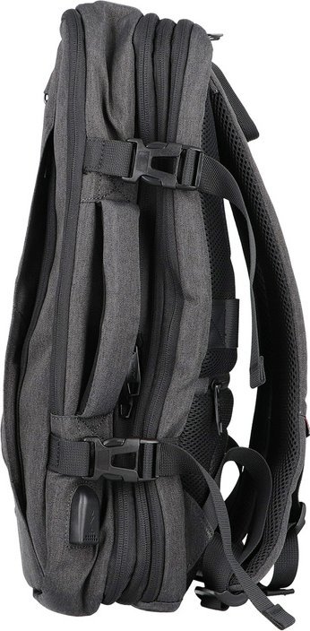 Çantë shpine për laptop AMSO TUNG KLB220105, 15.6", e papërshkueshme nga uji, gri