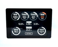 Kontrollues ventilatorësh Singularity Computers FanGuardian PowerBoard, ekran 3.5" me prekje, kontroll RGB, i zi