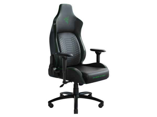 Karrige gaming Razer Iskur XL, ergonomike, lëkurë sintetike, e zezë me jeshile
