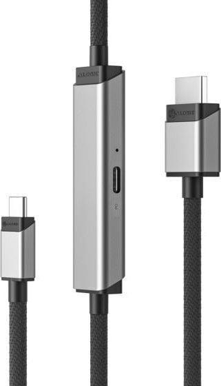 Adapter kabllo ALOGIC ULCHDPD01, USB-C në HDMI, 4K 1m, argjendtë