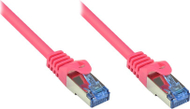 Kabllo rrjeti Alcasa Cat6a, 0.5m, S/FTP, magenta