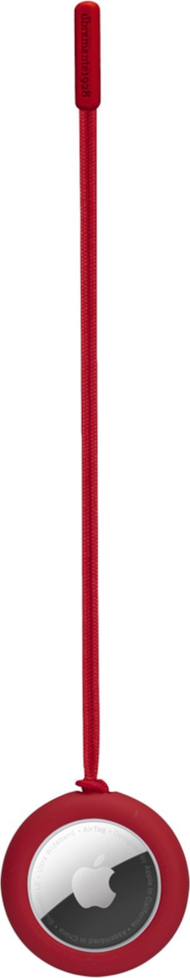 Mbajtëse AirTag Dbramante1928 Greenland, rrip snap in, plastikë e ricikluar, e kuqe Candy Apple Red