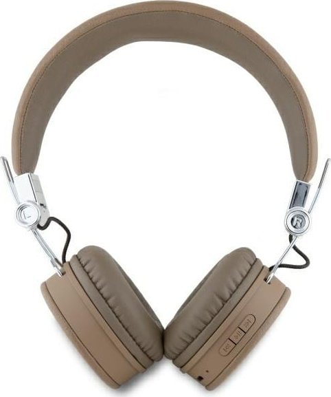 Kufje Bluetooth Guess GUBH70PGTSPSW, on ear, ENC, kafe