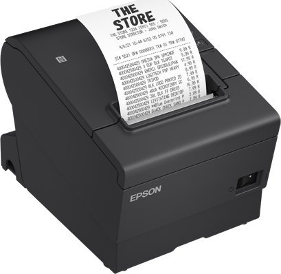 Printer termik POS Epson TM-T88VII 132, 180 x 180 DPI, me kabllo dhe pa kabllo, gri