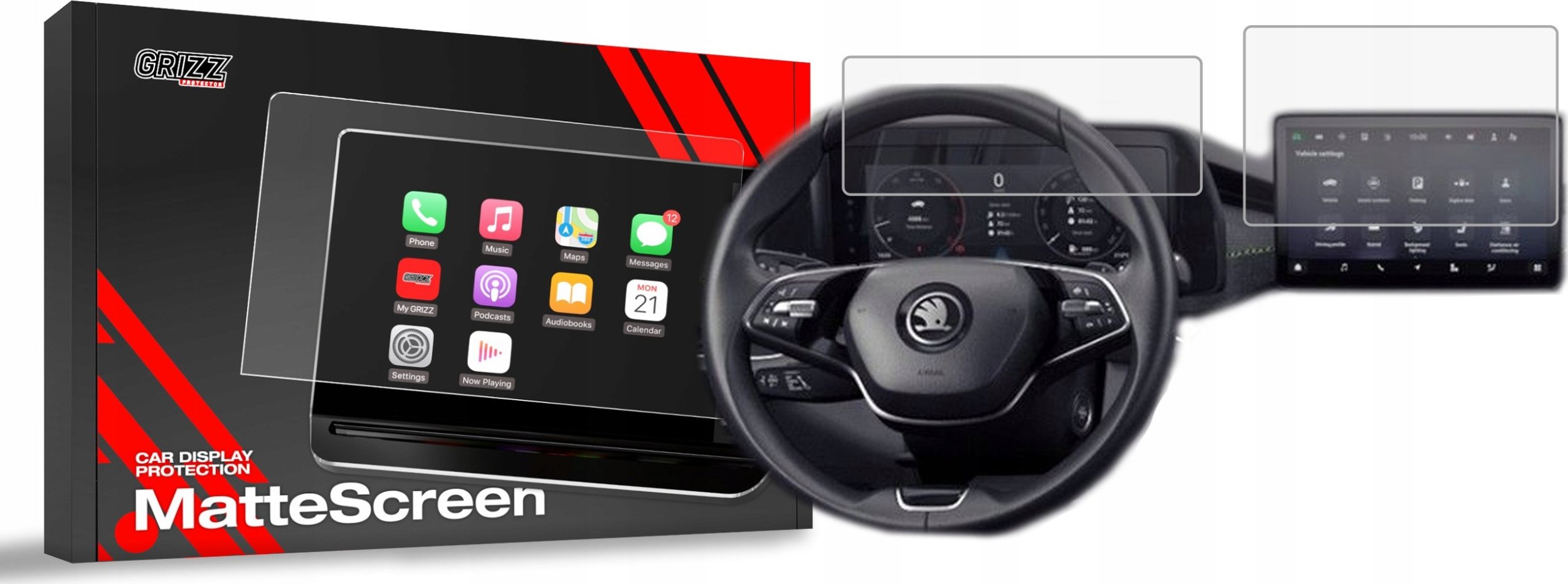 Shishe pastrimi 2n1 Anti-Fingerprint për koda Superb 4 13" 2024