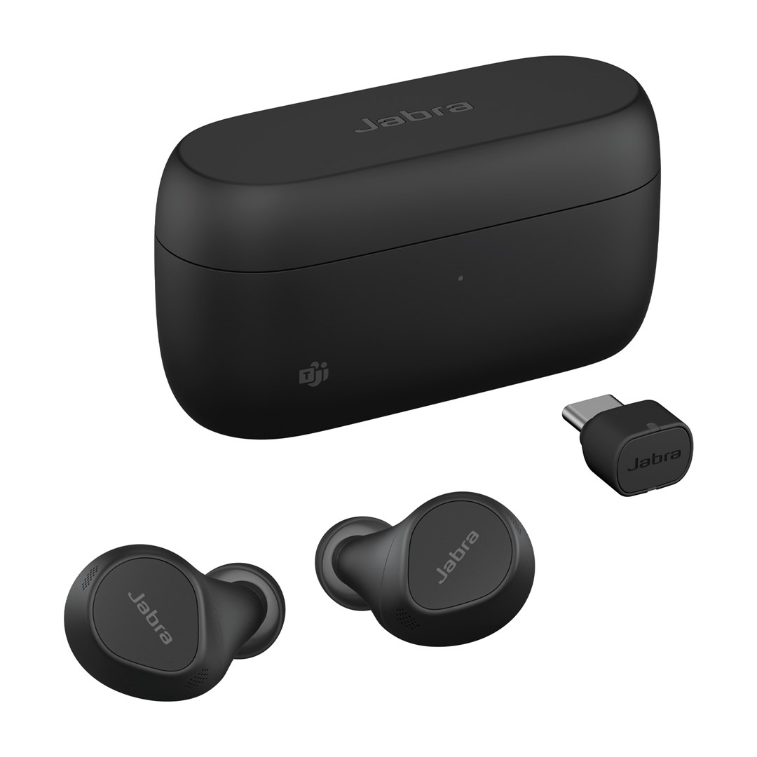 Kufje Jabra Evolve2 Buds, USB-C MS, të zeza
