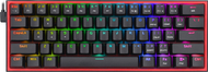 Tastierë mekanike Redragon K617 Fizz, RGB, kompakte, e zezë
