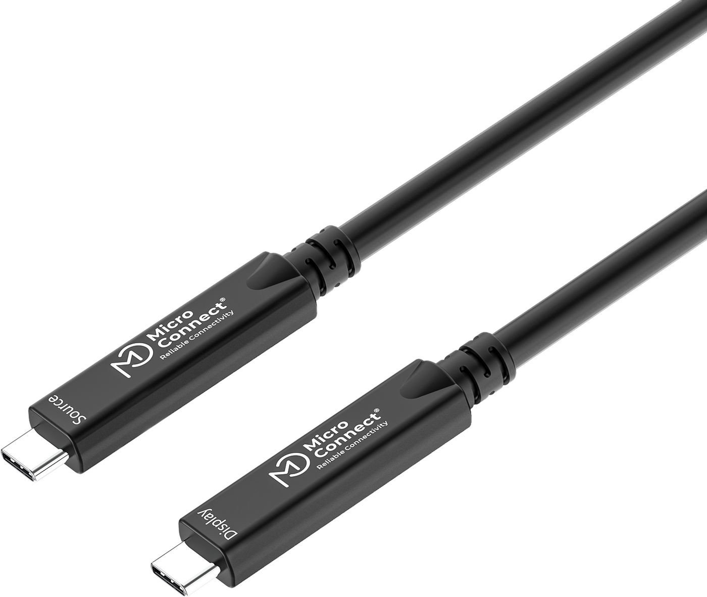 Kabllo USB C Microconnect, USB C në USB C, 15m, e zezë