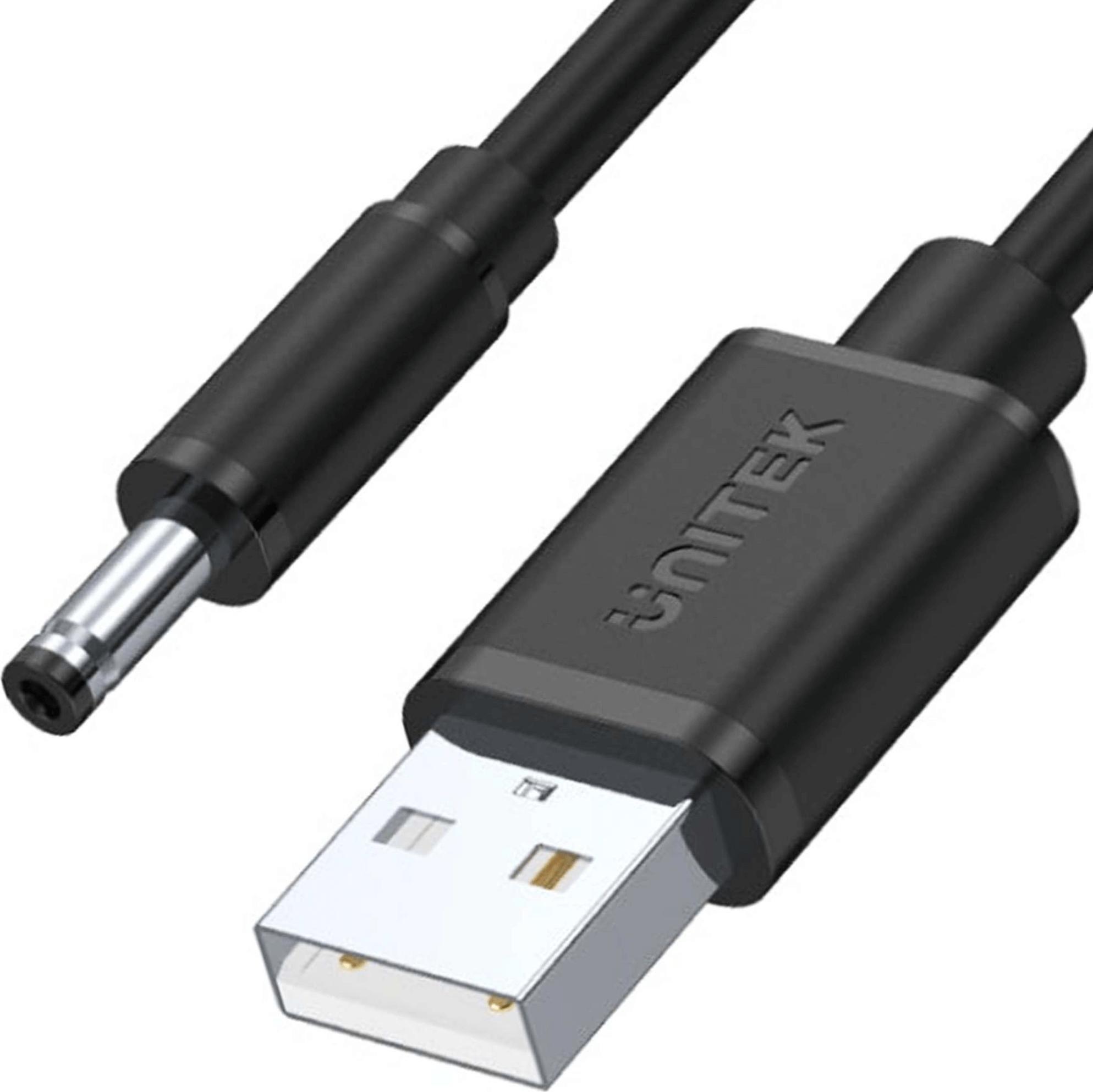 Kabllo USB Unitek Y-C495BK, USB-A në DC 3.5 mm, 1 m, e zezë