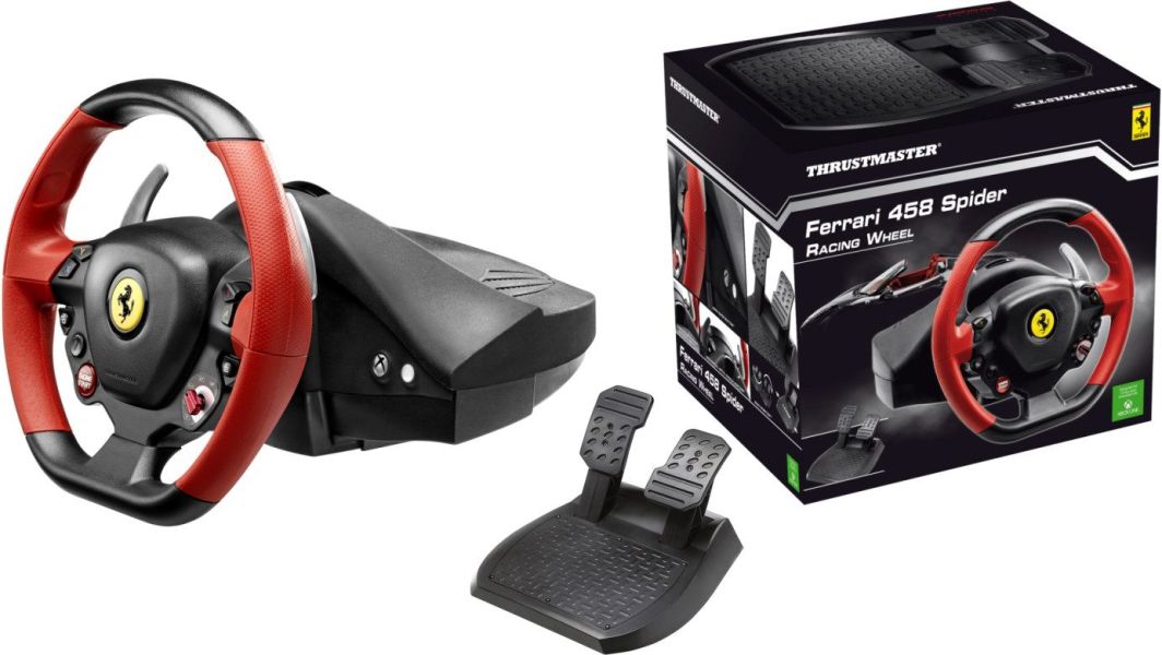 Set timon për vozitje Volant Thrustmaster Ferrari	F458 Spider Xbox One (4460105) 