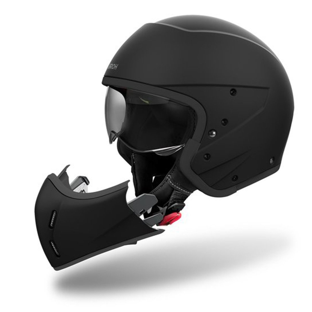 Helmetë modulare Airoh J 110 Color, për motor, mat e zezë, madhësia M