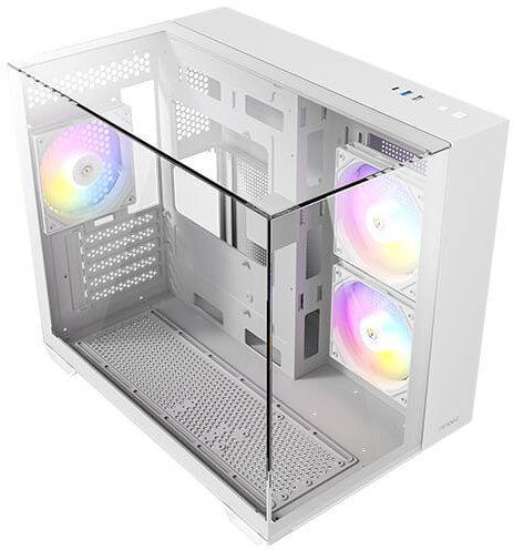 Куќиште за гејминг Antec CX600M Trio, мини куќиште, ARGB, бело