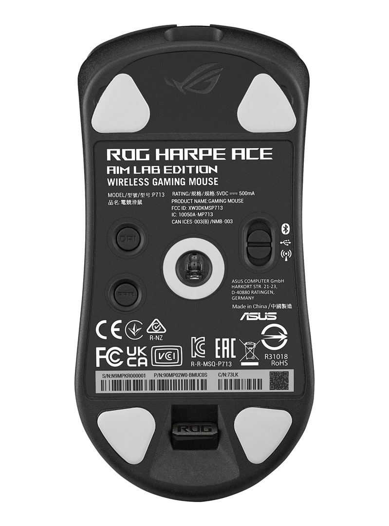 Maus lojërash ASUS ROG Harpe Ace Aim Lab Edition, 36000 DPI, RGB, i zi
