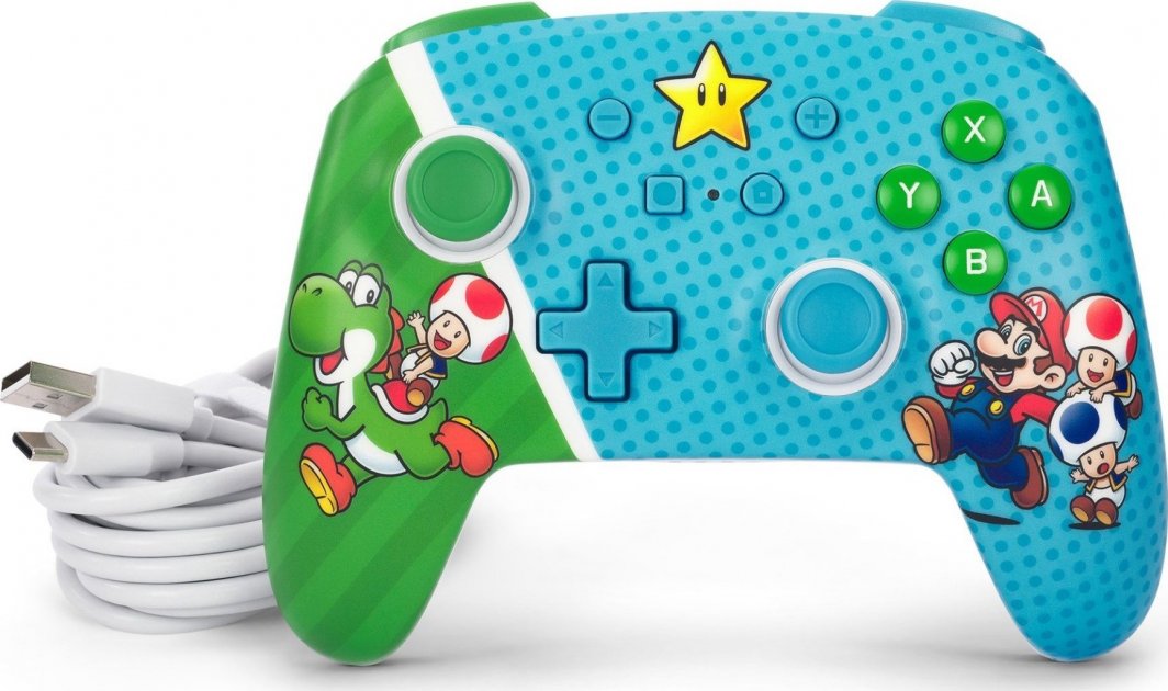 Kontroller PowerA Enhanced Super Star Friends, wireless, shumëngjyrësh