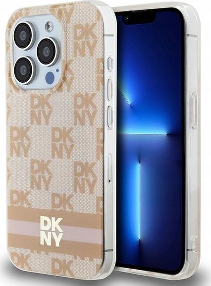 Маса за телефон DKNY DKHMP15LHCPTSP, за iPhone 15 Pro 6.1", тврдa футрола, розова