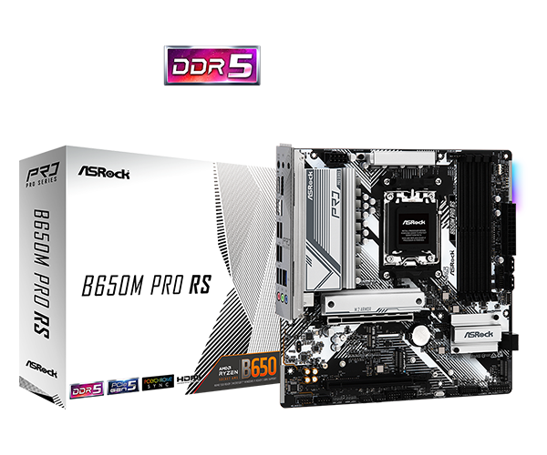 Pllakë Amë ASRock B650M Pro RS, AMD AM5