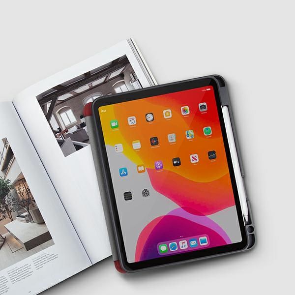 Футрола за таблет Uniq Transforma Rigor, за iPad Air 10.9 2020, антимикробна, сива charcoal