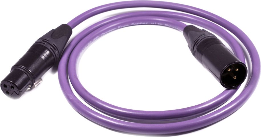 Kabllo Melodika XLR - XLR, 1.5m, vjollcë