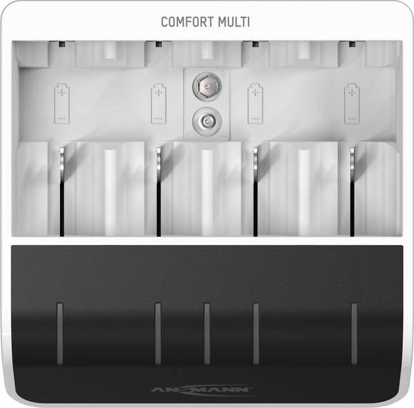 Karikues baterish Ansmann Comfort Multi, NiMH, USB, gri